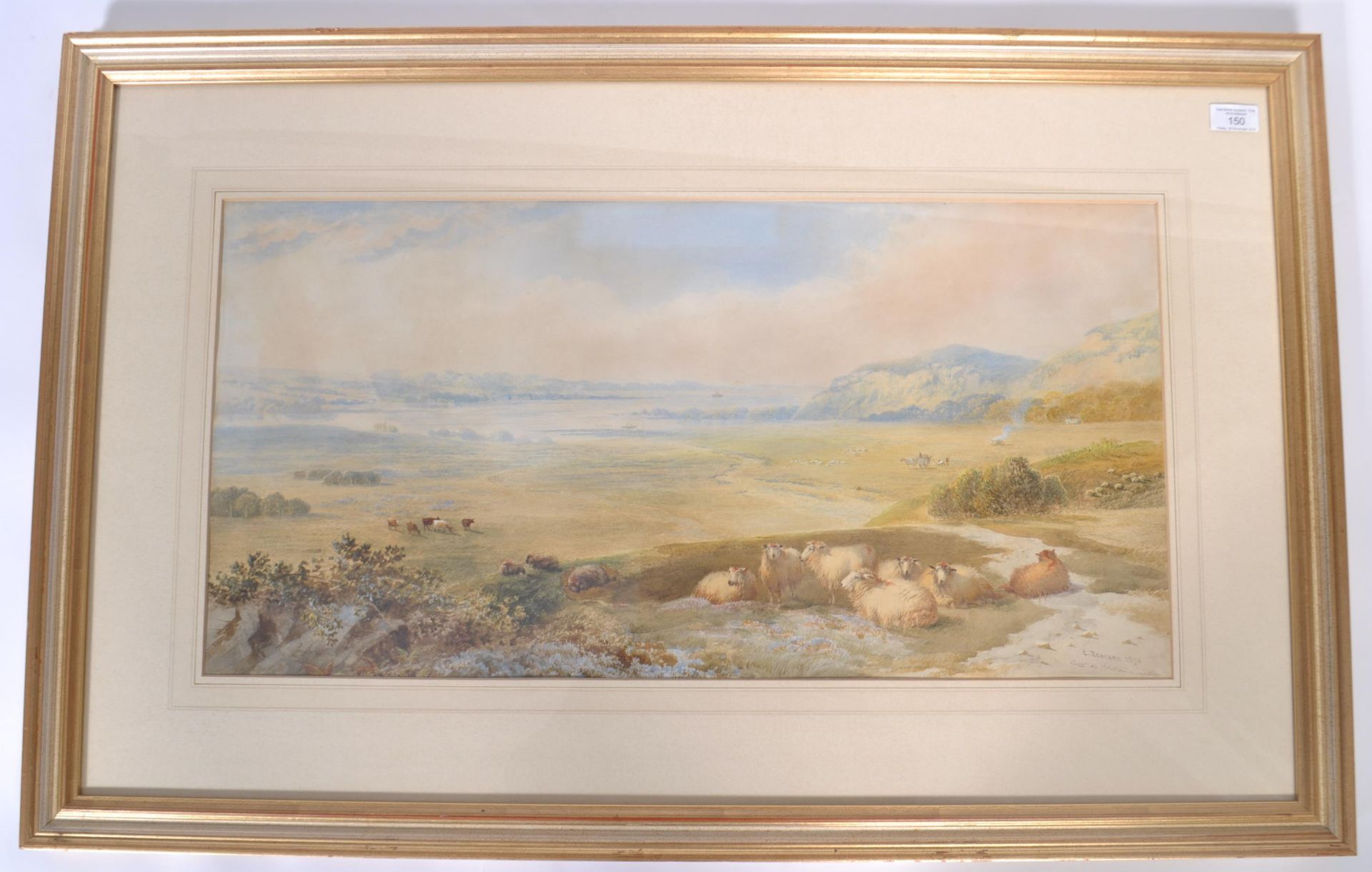 CORNELIUS PEARSON (1805-1891) WATERCOLOUR PAINTING VIEW NEAR CHRISTCHURCH - Bild 2 aus 7