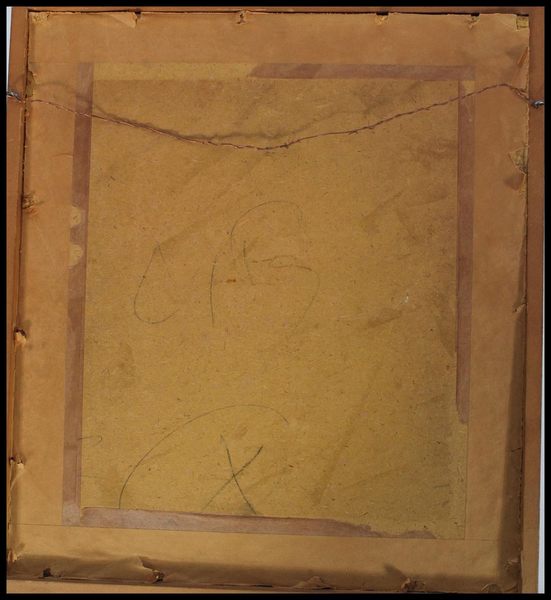 CIRCLE OF LUCIAN FREUD - LORNA WISHART 1944 OIL ON CARD PORTRAIT STUDY - Bild 4 aus 4