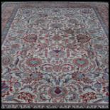 EARLY 20TH CENTURY SIGNED LARGE TABRIZ PERSIAN RUG