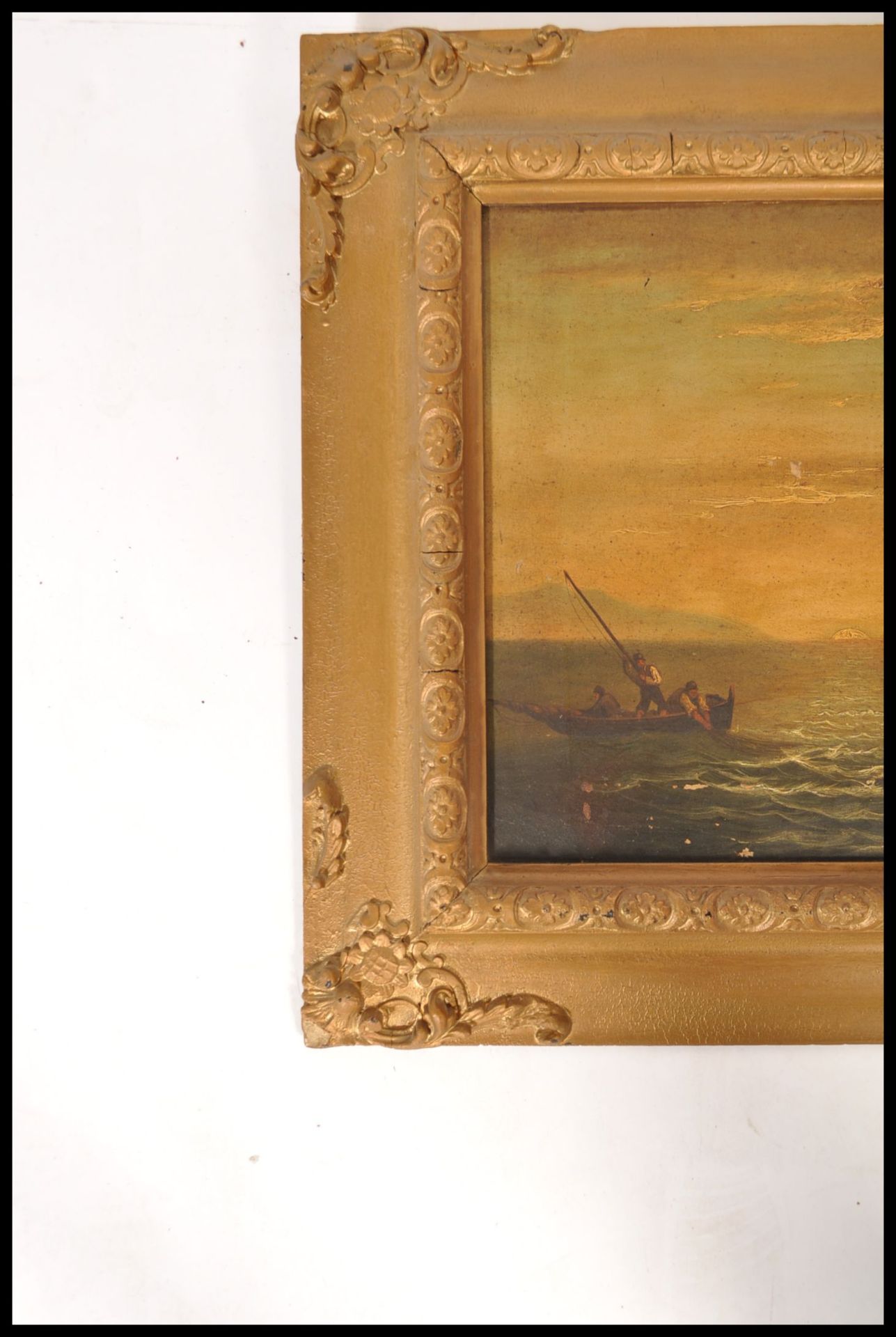 19TH CENTURY OIL ON CANVAS PAINTING - MARITIME STU - Bild 3 aus 4