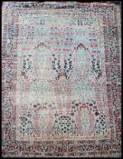 EARLY 20TH CENTURY PERSIAN LARGE ISLAMIC RED & CREAM GROUND RUG