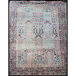 EARLY 20TH CENTURY PERSIAN LARGE ISLAMIC RED & CREAM GROUND RUG