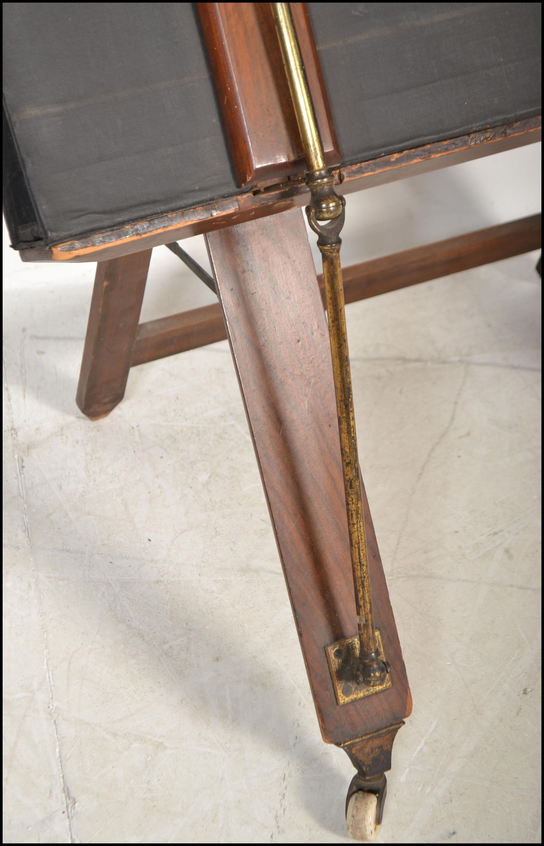 19TH CENTURY MAHOGANY FOLDER FOLIO LEDGER EASEL STAND - Image 3 of 8