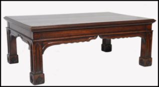 ARTS & CRAFTS WEST COUNTRY REVIVAL SOLID OAK LARGE COFFEE TABLE