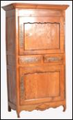 18TH CENTURY OAK / CHESTNUT BONNETIERE FRENCH CUPBOARD CABINET