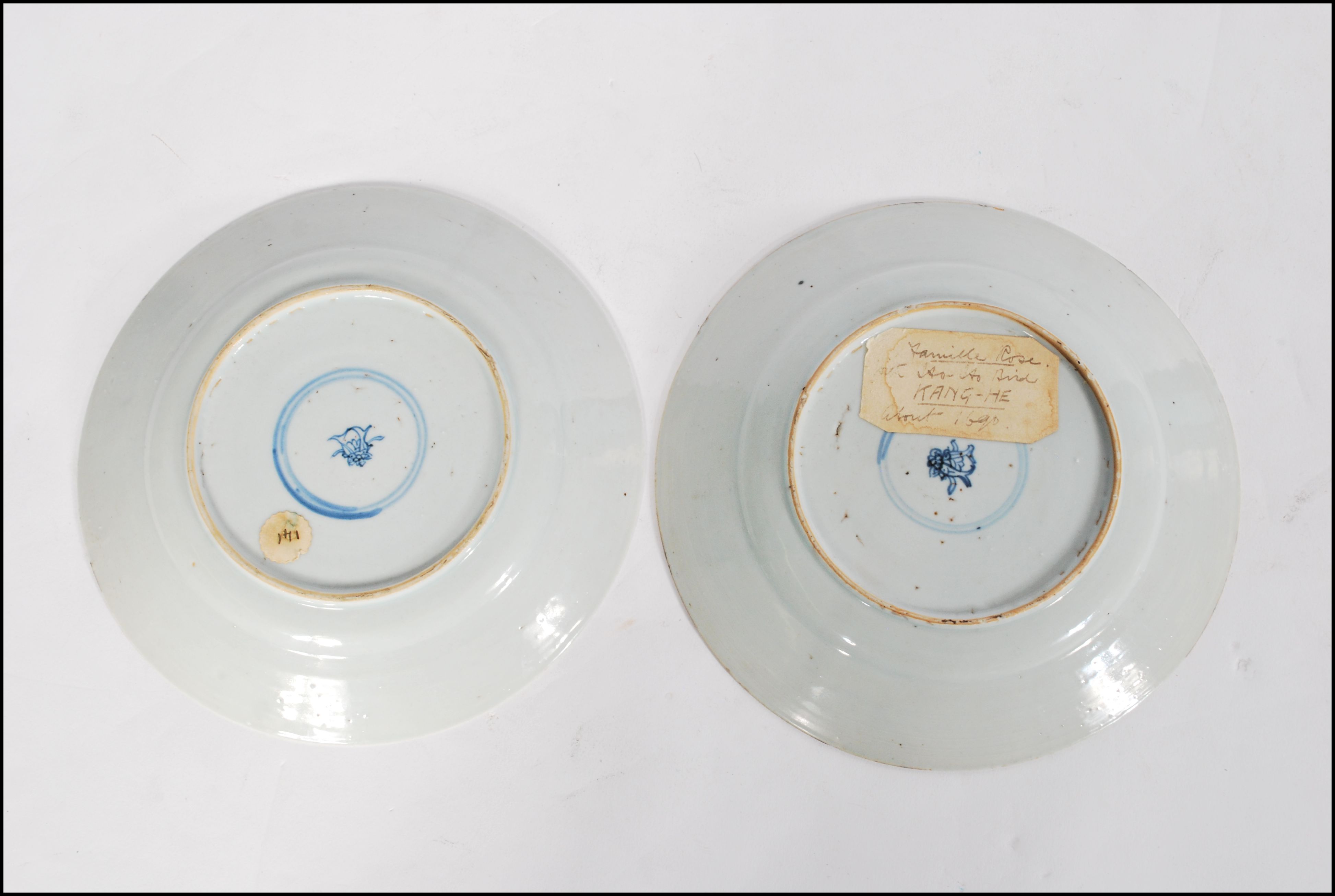 17TH / 18TH CENTURY CHINESE FAMILLE ROSE / VERTE KANGXI PLATES - Image 3 of 4