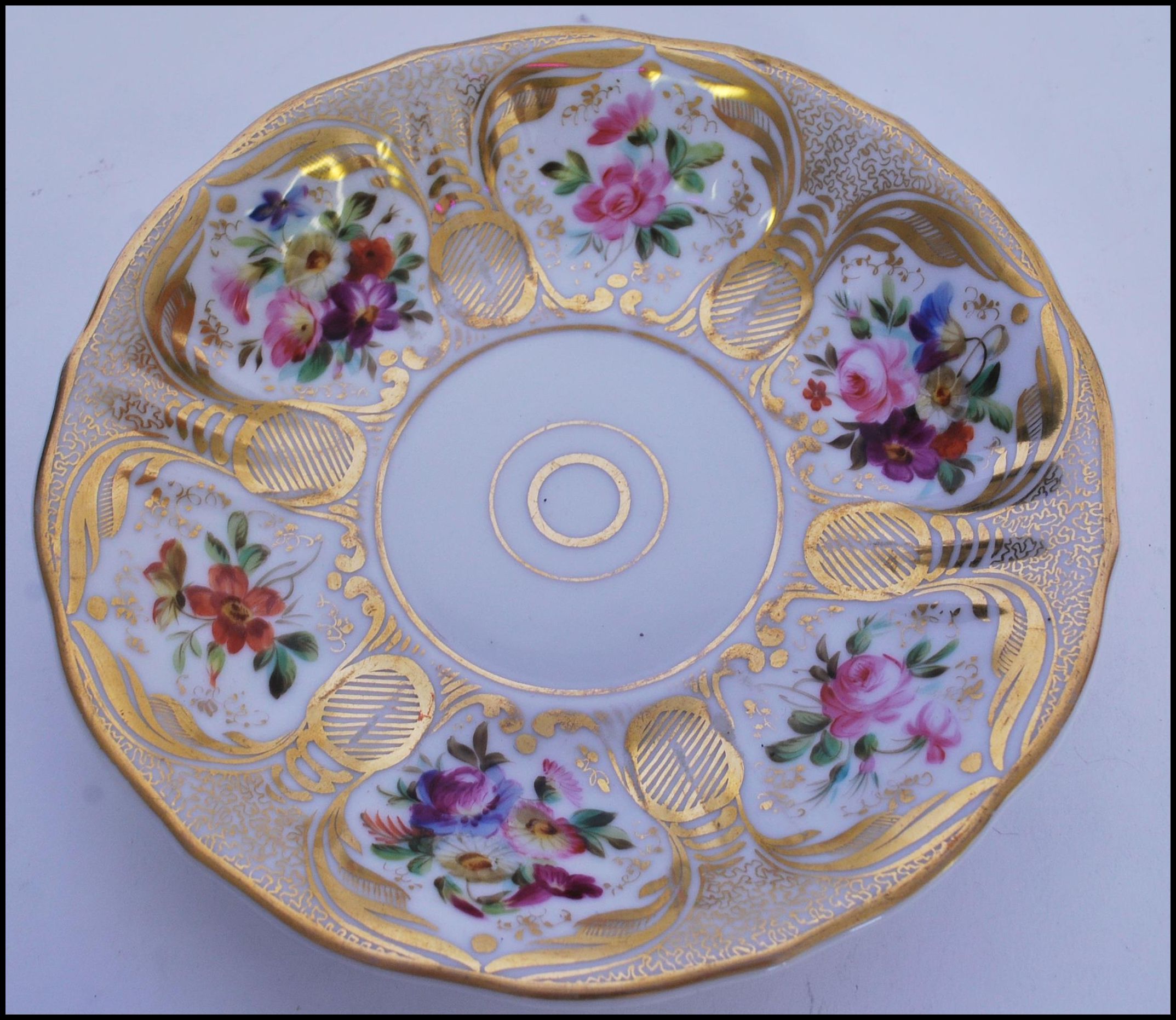 RUSSIAN IMPERIAL PORCELAIN GARDNER BREAKFAST CUP AND SAUCER - Image 8 of 9