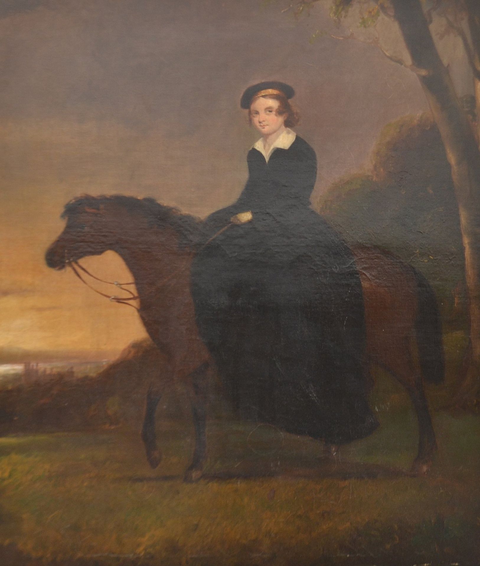 19TH CENTURY OIL ON CANVAS PAINTING OF ELIZABETH C - Bild 8 aus 11