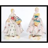 A pair of 20th century Italian continental figurin