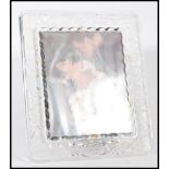 A Waterford cut crystal glass picture frame 8" by 10" example complete in original box appearing