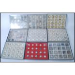 A selection of Treasures of the Earth agate / semi precious stone samples in display boxes, each