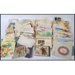 Old Greetings cards (not postcards). Two boxes with many hundreds from Victoria to post WWII. Vast
