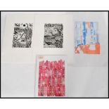A selection of contemporary prints to include a risograph print my Ruth Mae entitled 'Big City'