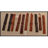 A selection of Morellato Italian anallergic leather watch straps.
