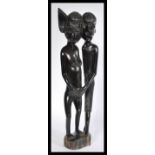 A west African polished wood fertility sculpture d