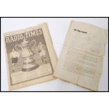 A 1932 football contract for the Blackburn Rovers football club made to Arthur Barrett reading '