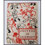 A WWII second world war book of cartoons / illustrations entitled 'Jesters In Earnest' cartoons by