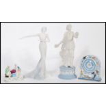 A selection of 20th century ceramics to include a Wedgwood Dancing Hours Collection 'Horal Posy'