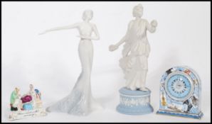 A selection of 20th century ceramics to include a Wedgwood Dancing Hours Collection 'Horal Posy'
