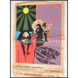 A vintage rare 1960's Psychedelic music poster for  a blues festival at South Parade Pier, bold