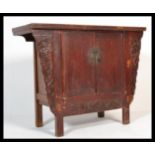 An early 20th century Chinese hardwood altar cabin