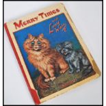 ANTIQUE ' MERRY TIMES WITH LOUIS WAIN ' FATHER TUCK'S ' CAT ' BOOK