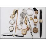 A collection of vintage watches to include Lifisa, Junghans, Links, Lucerna, Seiko etc.