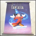 A 20th century Disney advertising point of sale poster for the VHS release of Disney's Fantasia