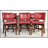 A set of six vintage 20th Century dining chairs ( two carvers ) in the manner of Ben Chairs, the