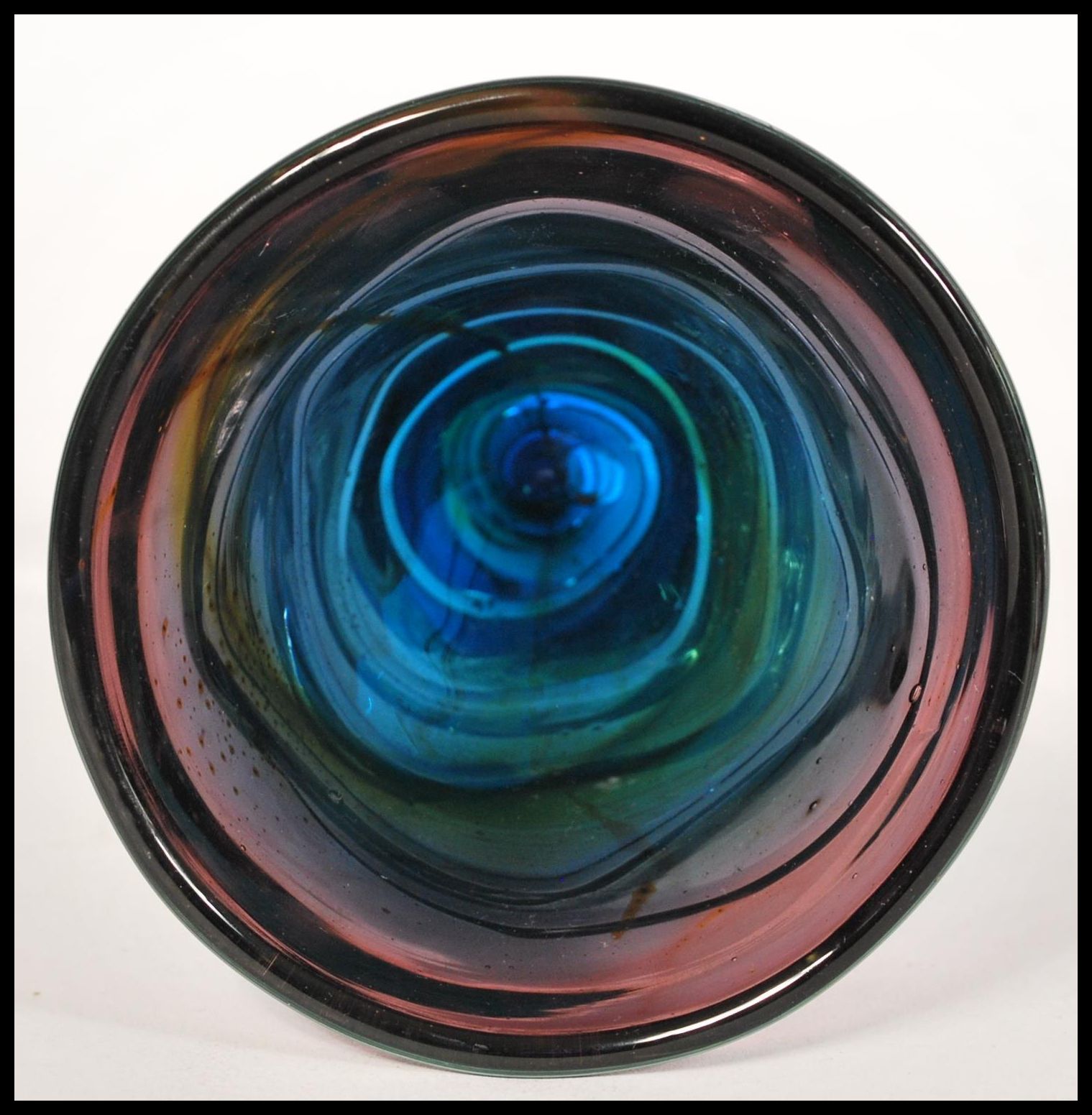 Michael Harris - Mdina - A conical goblet studio art glass glass raised on circular base with - Image 3 of 5