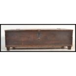 A believed 19th century oak sword box - coffer che