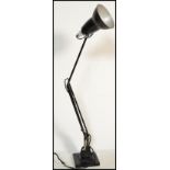 A vintage pre war Herbert Terry 1227 Anglepoise table / desk lamp in original black painted