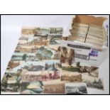 Postcards; a large collection of vintage / antique British views / scenes topographical postcards.