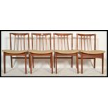 A set of four retro 20th Century teak Danish inspi