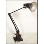 A vintage pre war Herbert Terry 1227 Anglepoise table / desk lamp in original black painted