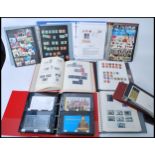 Collection of British stamps. Eight volumes and remnants including SG Windsor album, booklets