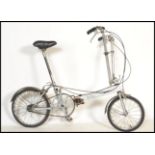 A vintage / retro 20th Century Bickerton portable folding bicycle, with three speed Sturmey Archer