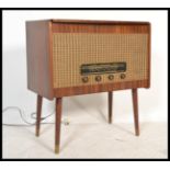 A mid century teak wood Marconiphone 2596 serial number radiogram - stereogram having decorative