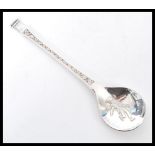 A vintage 20th century silver hallmarked The 1976 John Pinches Christmas Spoon complete in