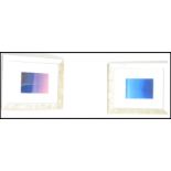 A pair of limited edition Giclee prints by artist Kathryn Thomas, whose daylight images are inspired