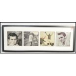 A group of four vinyl 45rpm 7" singles by The Smiths / Morrissey, the singles framed, glazed and