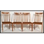 A set of four retro 20th Century teak Danish inspi