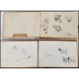 F. M. Minns - A stunning pair of sketch books dating from the late 19th Century, the sketch books