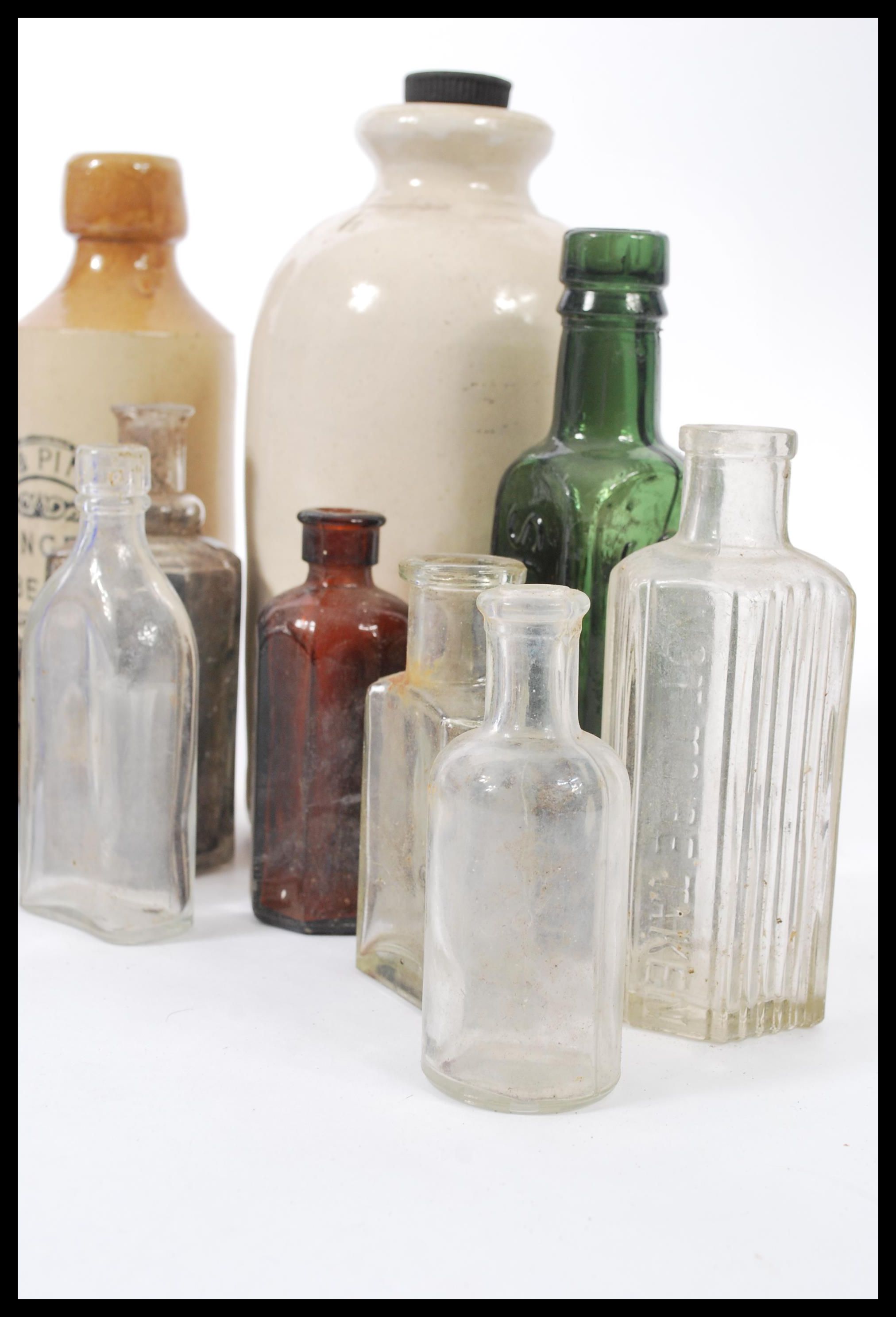 A selection of 19th century Victorian bottles to include a Shield hall 'Essence of Coffee & Chicory' - Image 2 of 4