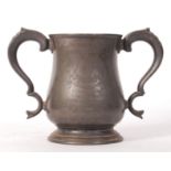 ANTIQUE PEWTER SIDNEY SUSSEX COLLEGE ROWING TROPHY CUP