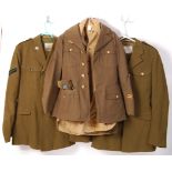 POST WAR BRITISH AND US MILITARY ASSOCIATED DRESS UNIFORMS