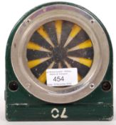 RARE SUNFLOWER WARNING DIAL REMOVED FROM LOCOMOTIVE D8206