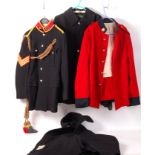 ASSORTED POST-WAR BRITISH MILITARY UNIFORM TUNIC JACKETS & CAPES