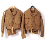 TWO POST WAR MILITARY BATTLEDRESS 1949 PATTERN UNIFORMS