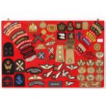 ASSORTED WWI & WWII MILITARY PATCHES & INSIGNIA